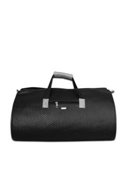 Strutt - Unisex Black And Grey Textured Business Traveller Duffle Bag (M)
