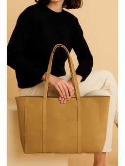 Strutt - Women Beige Monica The Aviator Travelling Tote Bag (M)