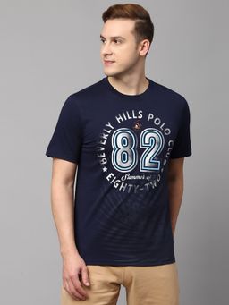 Beverly Hills Polo Club - Summer Of 82 Palms Tee Navy Blue