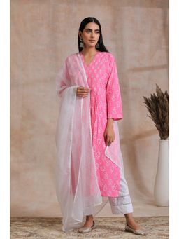 TAHILIYA - Dupatta White Kota Doria (Dupatta Only)