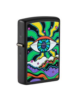 Zippo - Black Light Eye Design Windproof Pocket Lighter