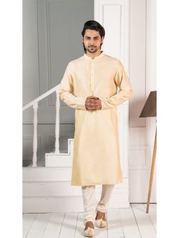KISAH - Men Yellow Kurta Set (Set of 2)