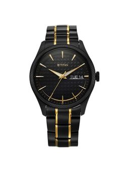 Titan - Regalia Opulent V Black Dial Stainless Steel Analog Watch - 1805KM10