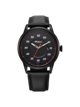 Titan - Octane Phoenix Black Dial Leather Analog Watch - 1806NL05