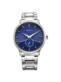 Titan - Regalia Opulent V Blue Dial Stainless Steel Analog Watch - 1828SM02