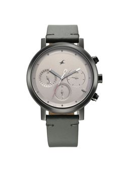 Fastrack - Tik Tock 4 Grey Dial Leather Analog Watch - 3287KL05