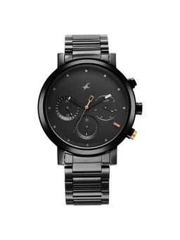 Fastrack - Tik Tock 4 Black Dial Stainless Steel Analog Watch - 3287KM06