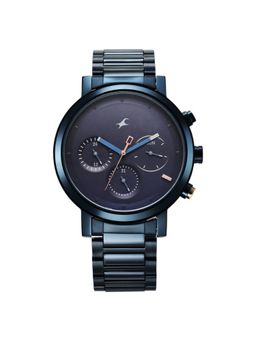 Fastrack - Tik Tock 4 Blue Dial Stainless Steel Analog Watch - 3287KM08