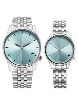 Fastrack - Mixmatched 3 Blue Dial Stainless Steel Analog Watch - 33056296SM02P