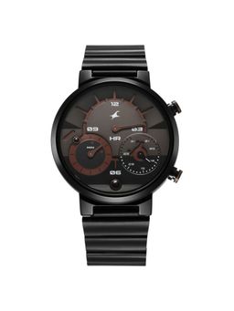 Fastrack - Gambit Black Dial Stainless Steel Analog Watch - 3309NM01