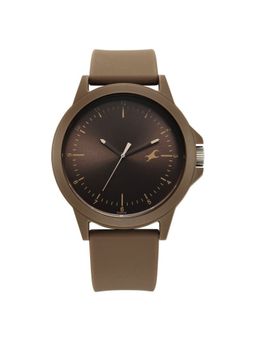 Fastrack - Tees Urbanique Brown Dial Silicon Analog Watch - 38024PP80W