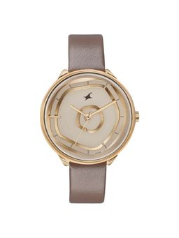 Fastrack - Stunner 8.0 Purple Dial Leather Analog Watch - 6303WL01