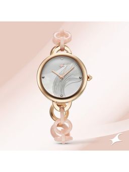 Fastrack - Younique 2.0 White Dial Brass Analog Watch - 68037KD02