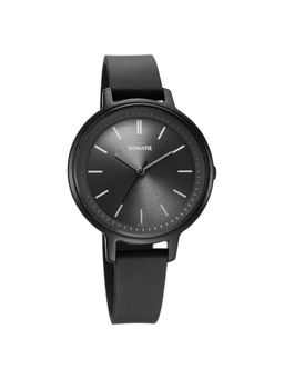 Sonata - Splash Black Dial Polycarbonate Analog Watch - 87049PP15W