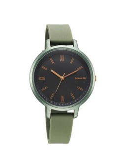 Sonata - Splash Black Dial Polycarbonate Analog Watch - 87049PP18W