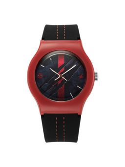 Fastrack - Tees Deadpool Black Dial Silicon Analog Watch - 9915PP105