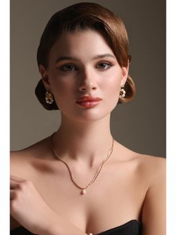 Dusala India - White Double Delight Necklace