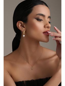 Dusala India - White Dangle Dream Earrings