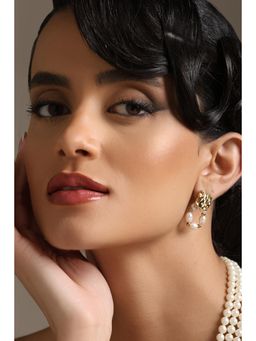 Dusala India - White Handmade Elegance Earrings