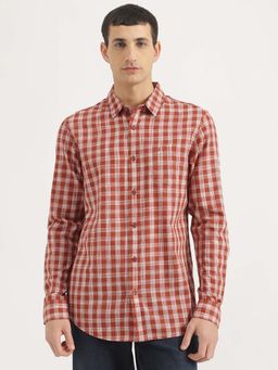 United Colors of Benetton - Regular Fit Spread Collar Checkered Shirt