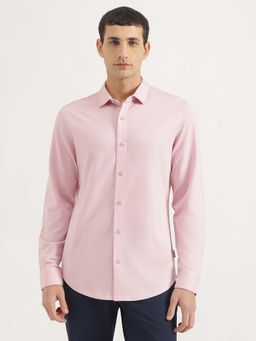 United Colors of Benetton - Slim Fit Spread Collar Solid Shirt