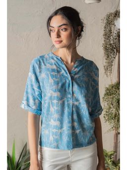 CANOOPI - Blue Maasaimaara Top