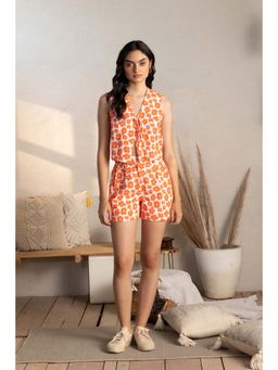 CANOOPI - Orange Steppe Serenade Co-Ord (Set of 2)