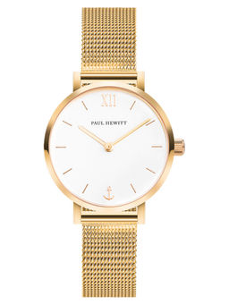 PAUL HEWITT - Modest Analog Dial Color White Womens Watch - PH-SA-G-XS-W-45S