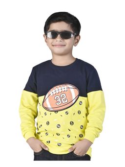 3PIN - Yellow Printed Sweatshirt