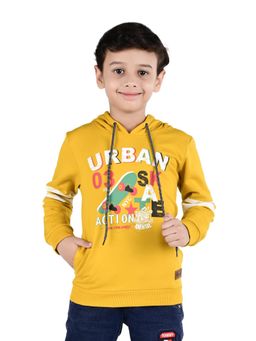 3PIN - Yellow Printed Hoodie