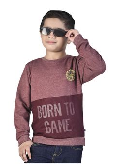 3PIN - Red Printed Sweatshirt