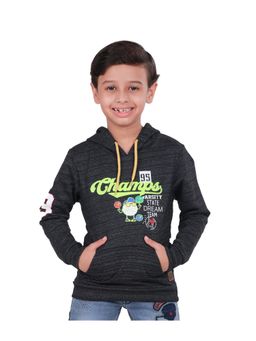 3PIN - Black Printed Hoodie