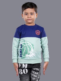 3PIN - Blue Printed Sweatshirt