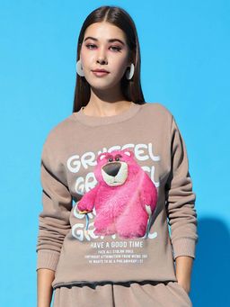 Griffel - Teddy Oversized Beige Sweatshirt