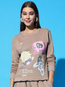 Griffel - Don'T Forget Regular Brown Sweatshirt