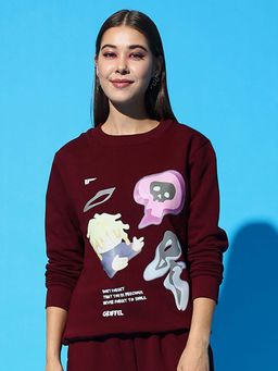 Griffel - Don'T Forget Regular Maroon Sweatshirt