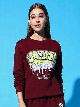 Griffel - Raw Series Regular Maroon Sweatshirt