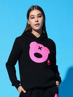 Griffel - Face Teddy Regular Black Sweatshirt