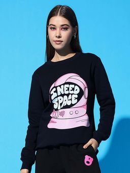 Griffel - Ineed Space Regular Navy Blue Sweatshirt