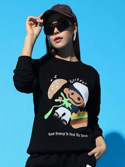 Griffel - Burger Regular Black Sweatshirt