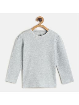 MINI KLUB - Kids Girls Grey Knit Top