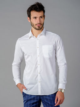 KINGDOM OF WHITE - Wave - Stretchable Full Sleeve Shirt Slim Fit