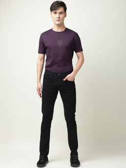 Rare Rabbit - Double Black 2 - Slim Fit Mens Jeans - Black