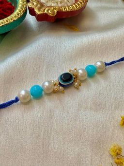 ISHKAARA - Blue Evil Eye Rakhi -Multi-Color