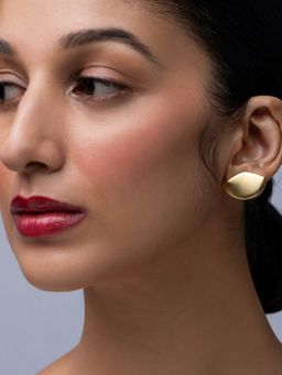 Ethnic Andaz - Golden Drip Earrings -Gold