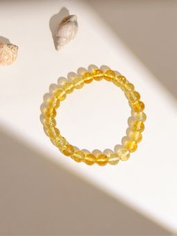 Ruby Raang Studio - Yellow Citrine Crystal Beads Bracelet -Yellow