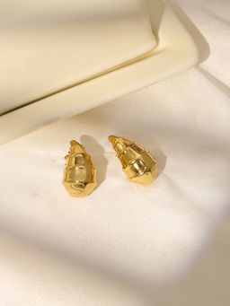 Ruby Raang Studio - Golden Stud Earrings -Gold