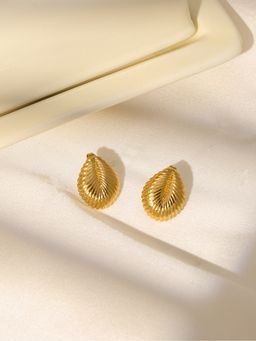 Ruby Raang Studio - Golden Drop Earrings -Gold