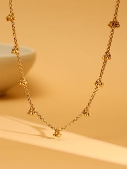 Ruby Raang Studio - Brass Antique Polish Necklace -Gold