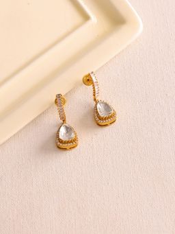 Ruby Raang Studio - Women'S Moissanite Diamond Earrings -White